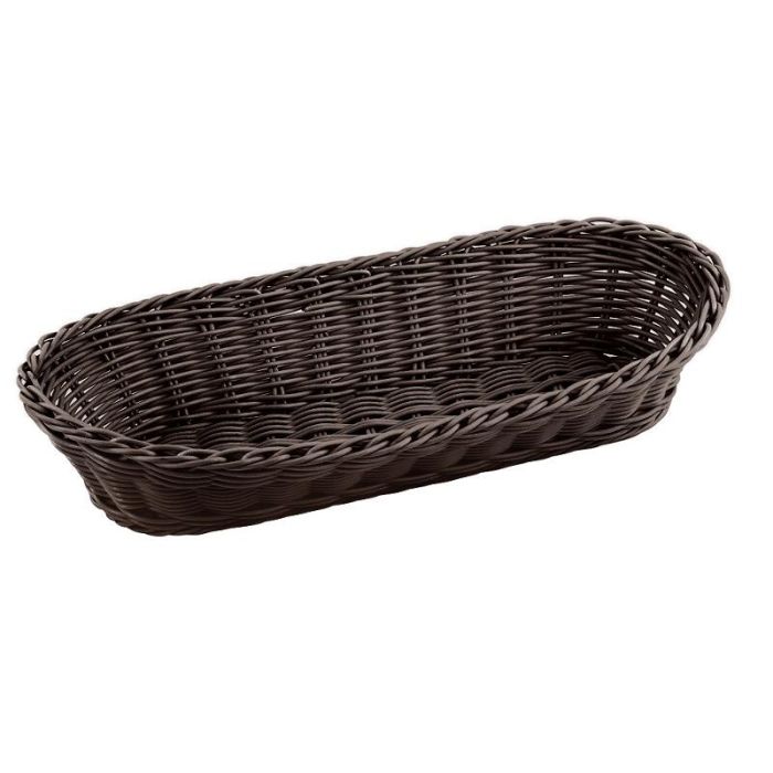 ILSA Cestino pane ovale rattan sintetico cm 23x15x7